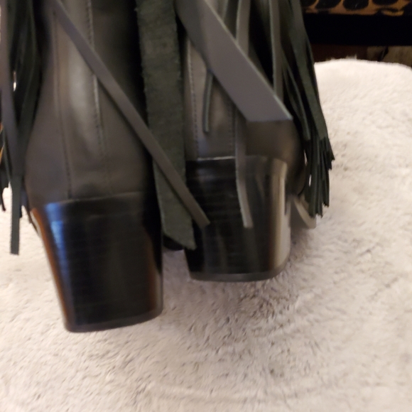 Rebel leather cowboy boots stud anklet size 11 - Picture 3 of 4